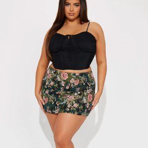 Major Vibe Floral Mini Skirt